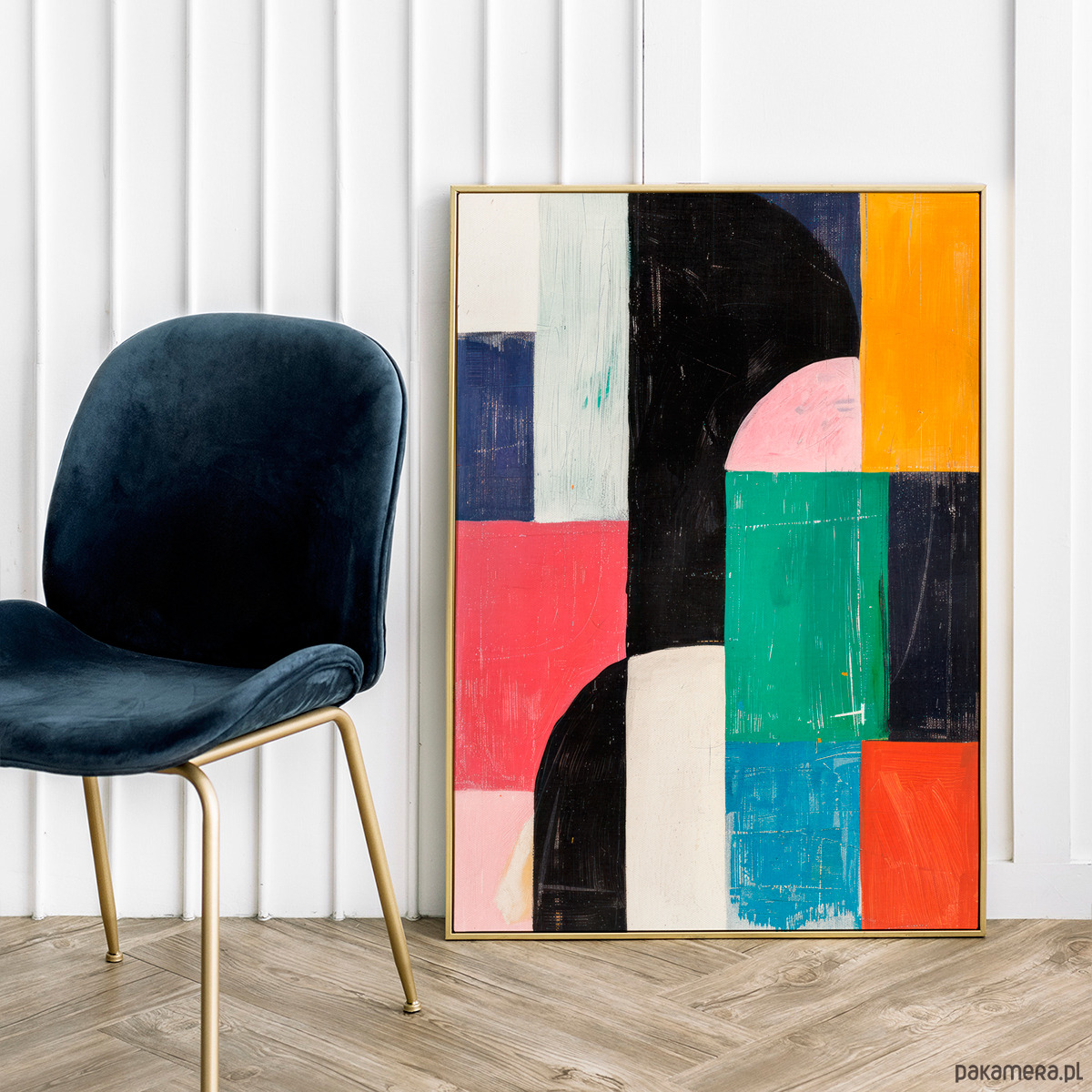 plakaty Plakat Abstrakcja malarska elegancka 3