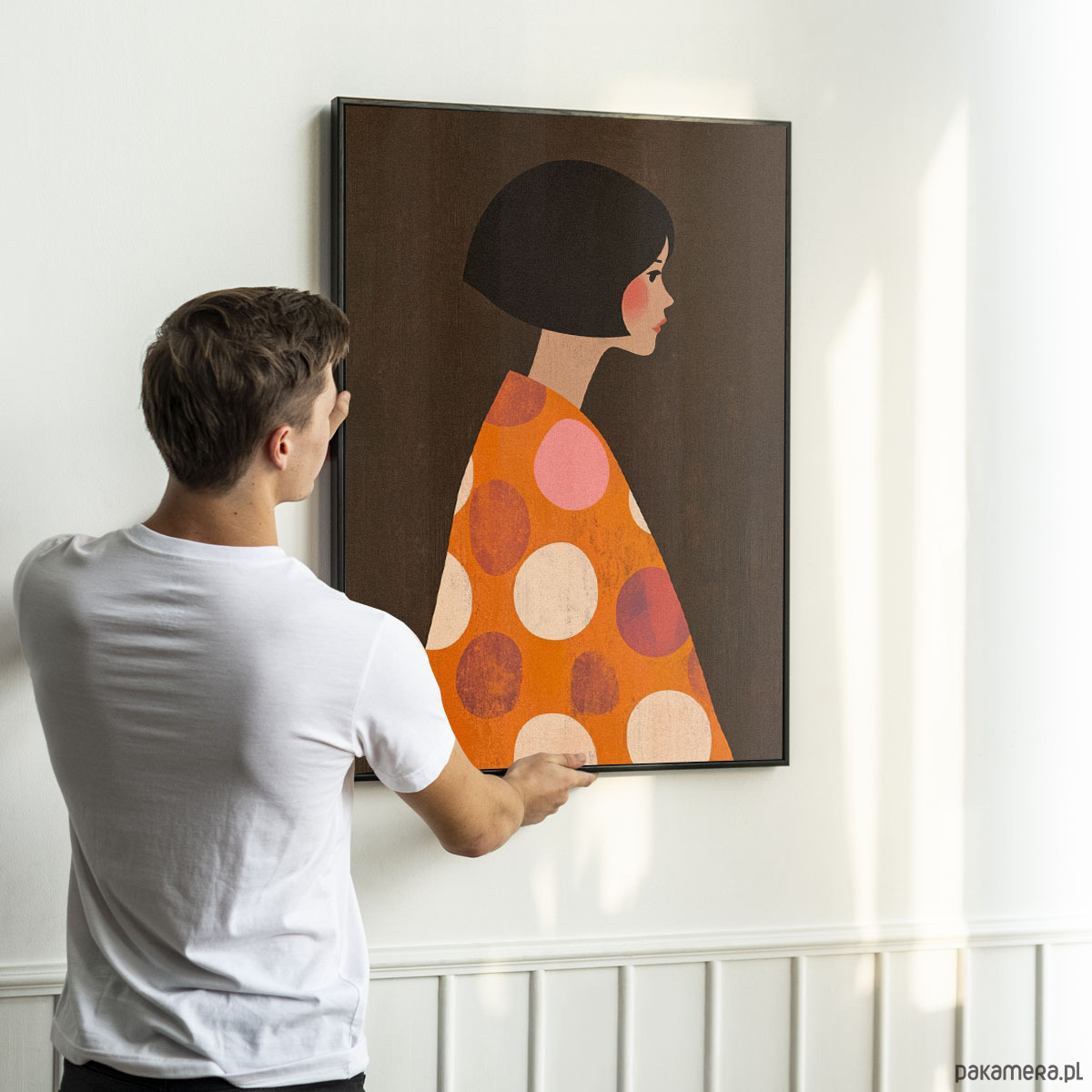 plakaty Dziewczyna z proflu - plakat/ilustracja 3