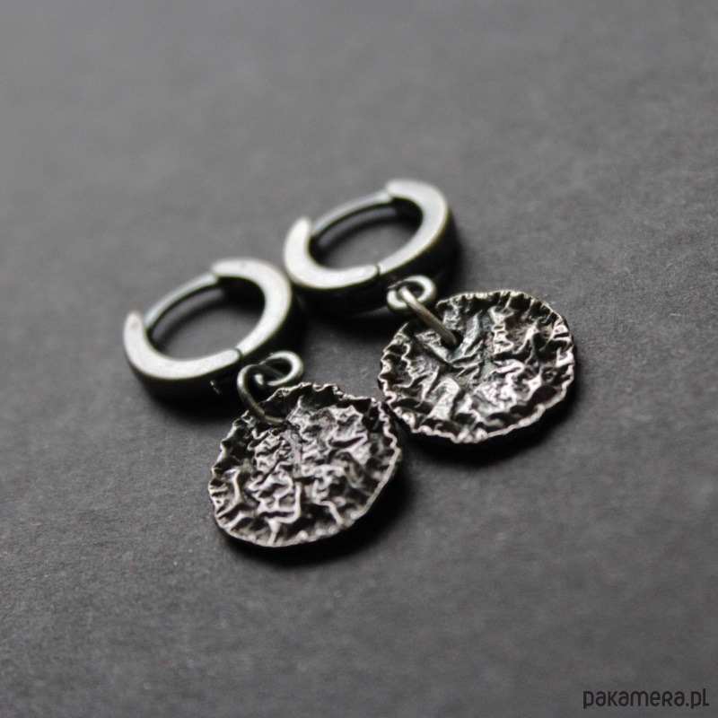 kolczyki z kamieniami Kolczyki gniecione 1