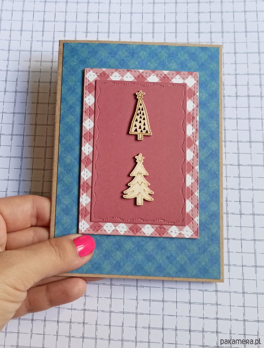 kartki scrapbooking Kartki świąteczne 4szt - ręcznie robione, oryginalne kartki 3