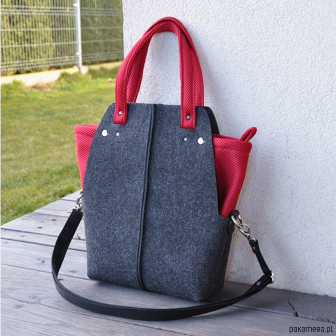 torby na ramię Torebka filcowa wąska - organizer z siatki G+CZ 3