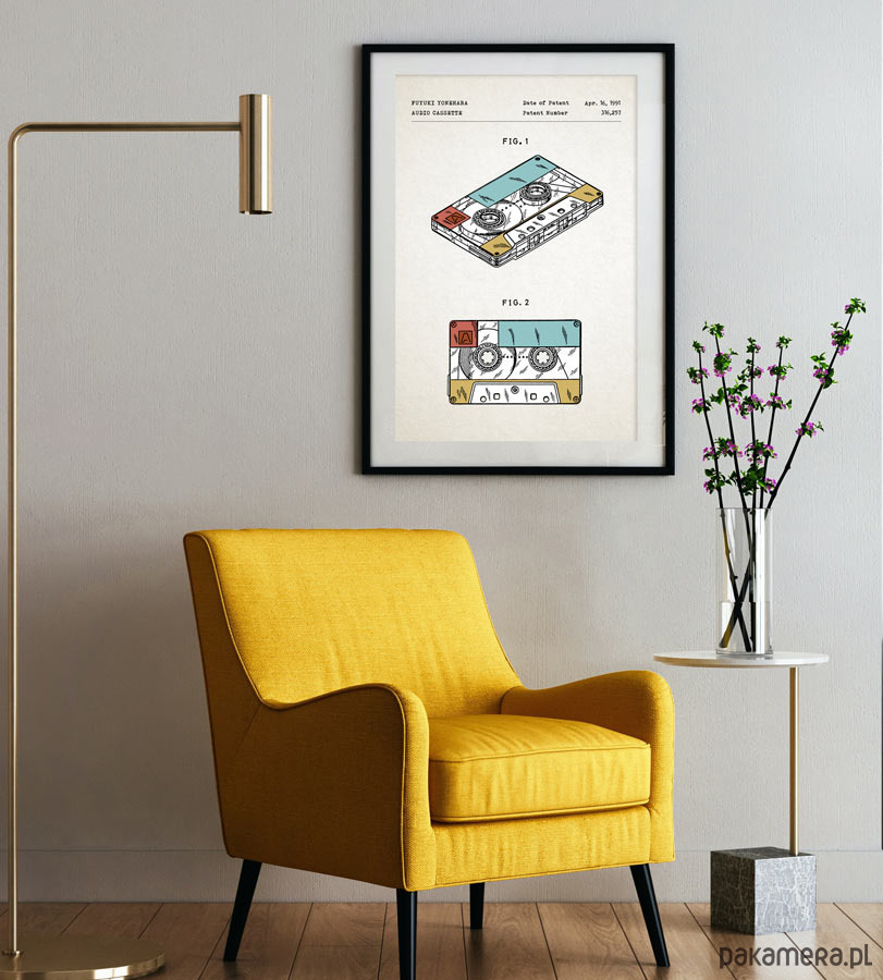 plakaty Kaseta - patent - plakat 50x70 cm 3