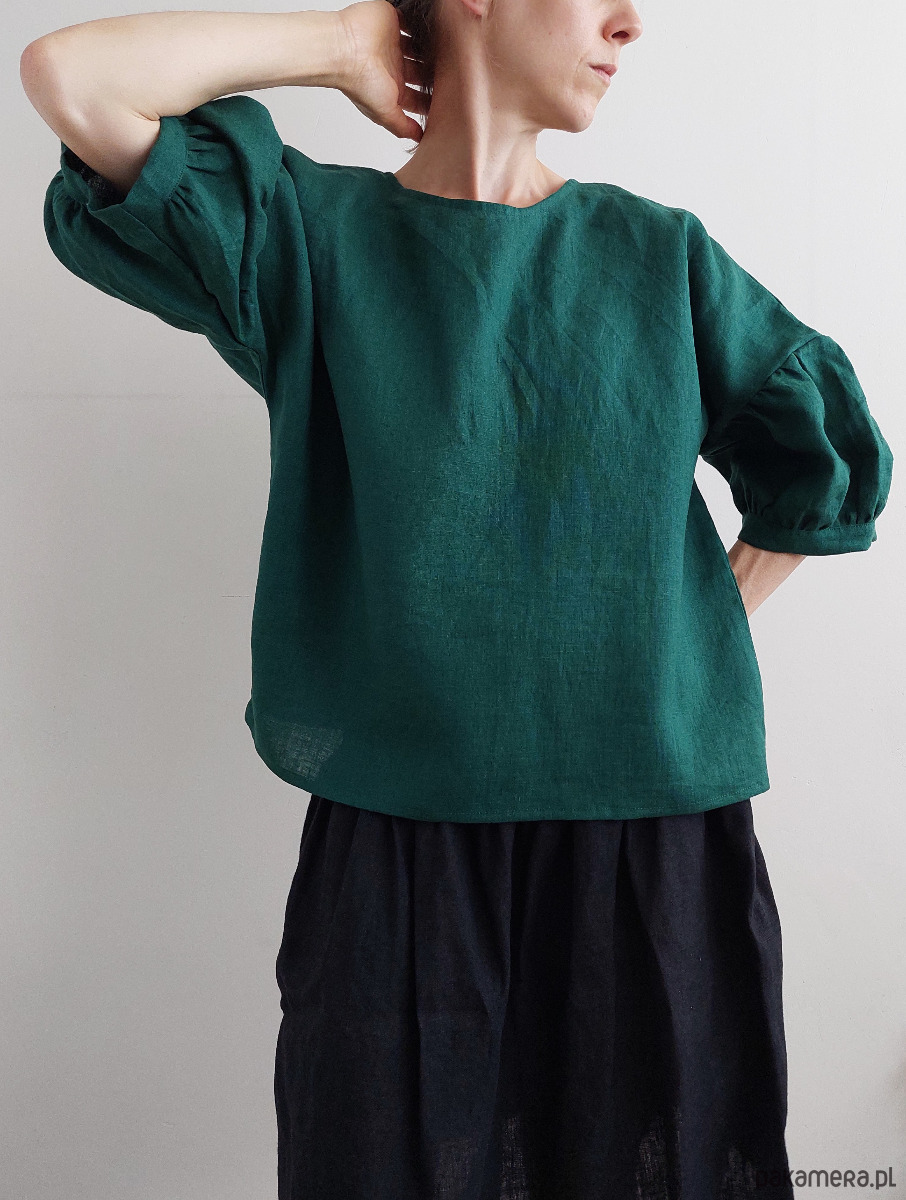 bluzki - inne Bluzka "COSMOS", len 100% 6