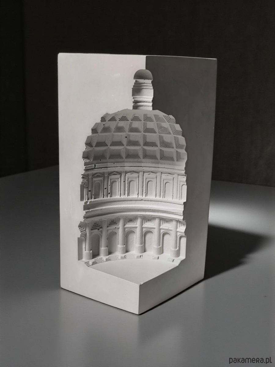 świeczniki i świece Naczynie/rzeźba gipsowa na tealight Bazylika 1