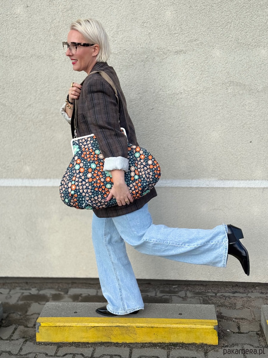 torby XXL Torebka big blue flowers 3