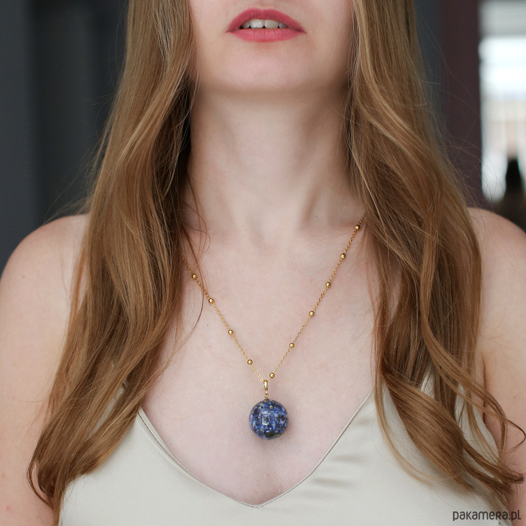 wisiory Wisiorek z niezapominajkami 4