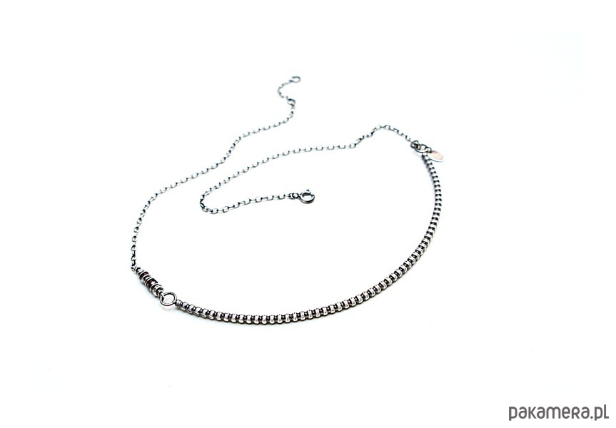 srebrne naszyjniki Kulkowa obręcz  kolia 1