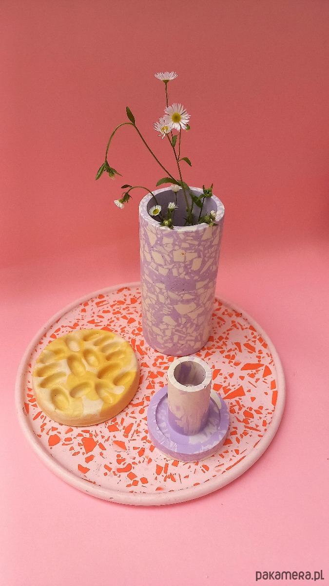 pojemniki na biżuterię Stojak na biżuterię, kamień beżowo-musztardowy 4