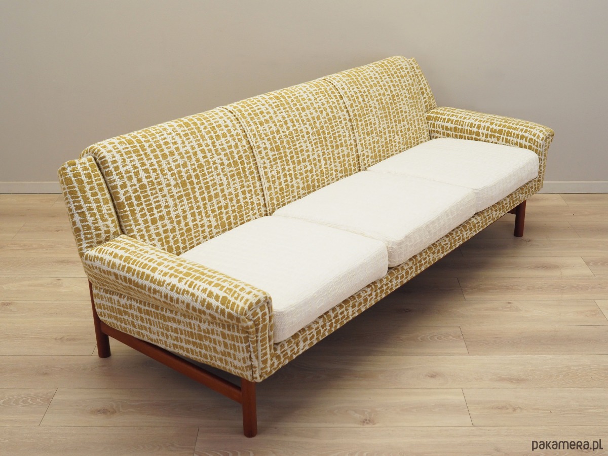 sofy i szezlongi Sofa trzyosobowa, duński design, lata 70, produkcja: Dania 3