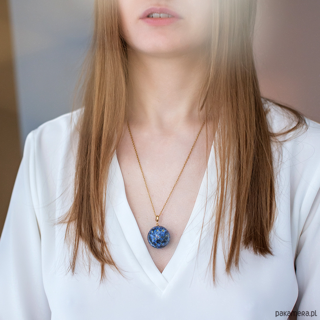 wisiory Wisiorek z niezapominajkami 3