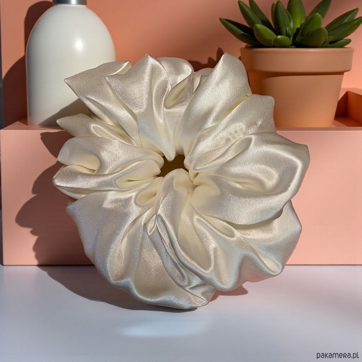 gumki do włosów Scrunchie X XL .2 satynowe gumki 1