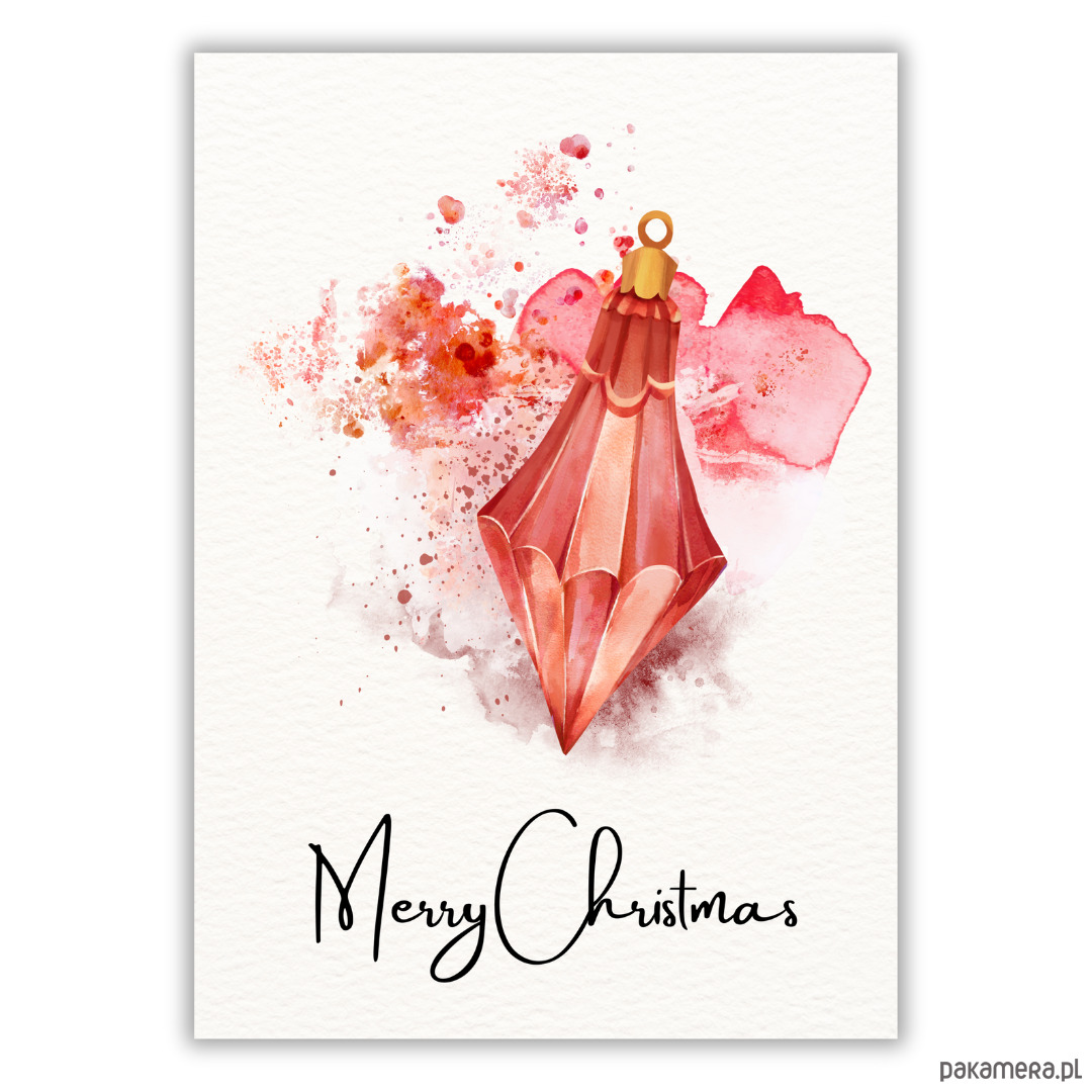 plakaty Plakat Red Christmas bauble No2 1