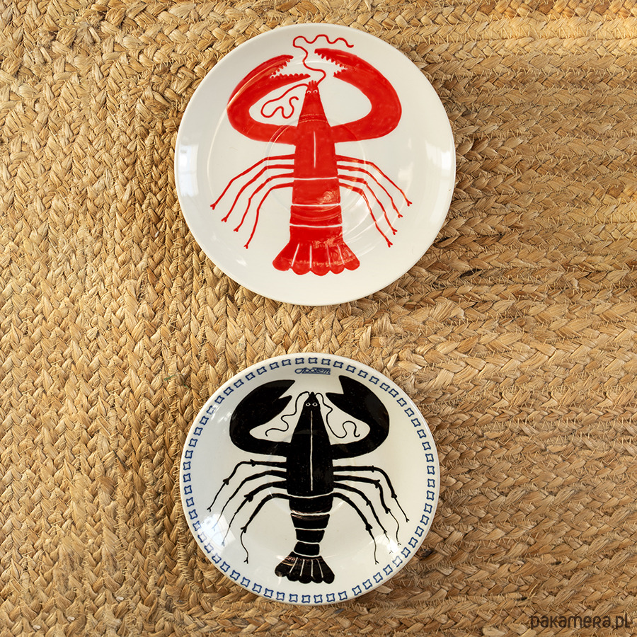 Ozdoby na ścianę Talerz na ścianę - rak czerwony 1