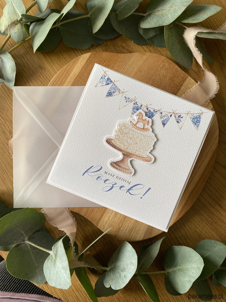 kartki scrapbooking Kartka dla dziecka na roczek, Pierwsze urodziny 2