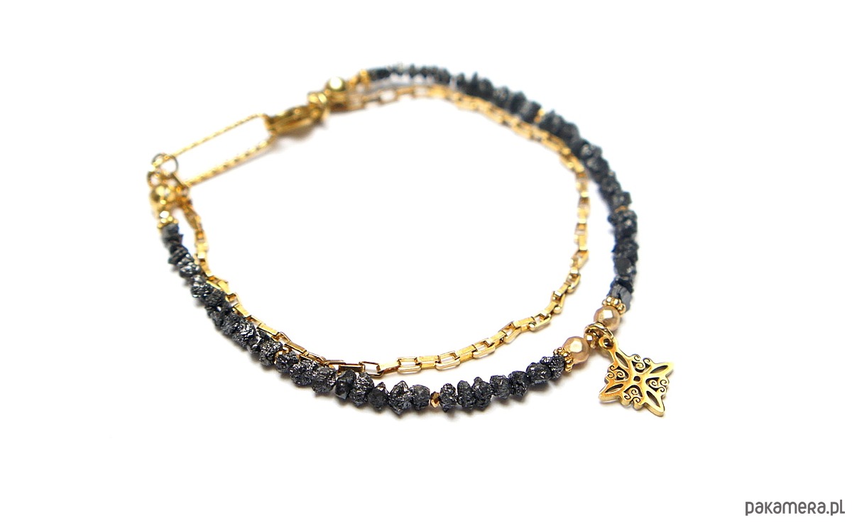 bransoletki z kamieni naturalnych Diamenty black vol. 3 /26.10.25/ - bransoletka  - Szlachetna kolekcja 3