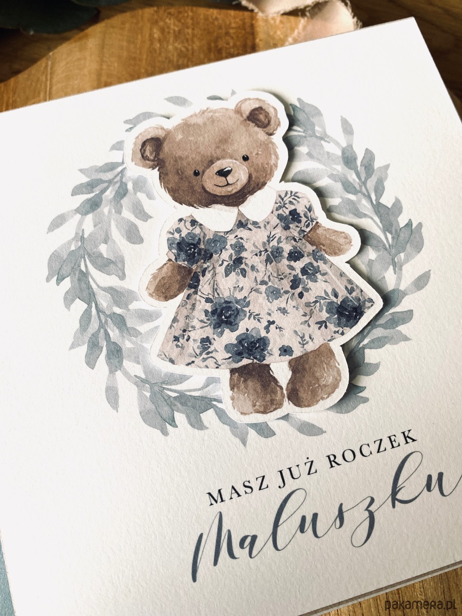 kartki scrapbooking Kartka dla dziecka na roczek, Pierwsze urodziny 2