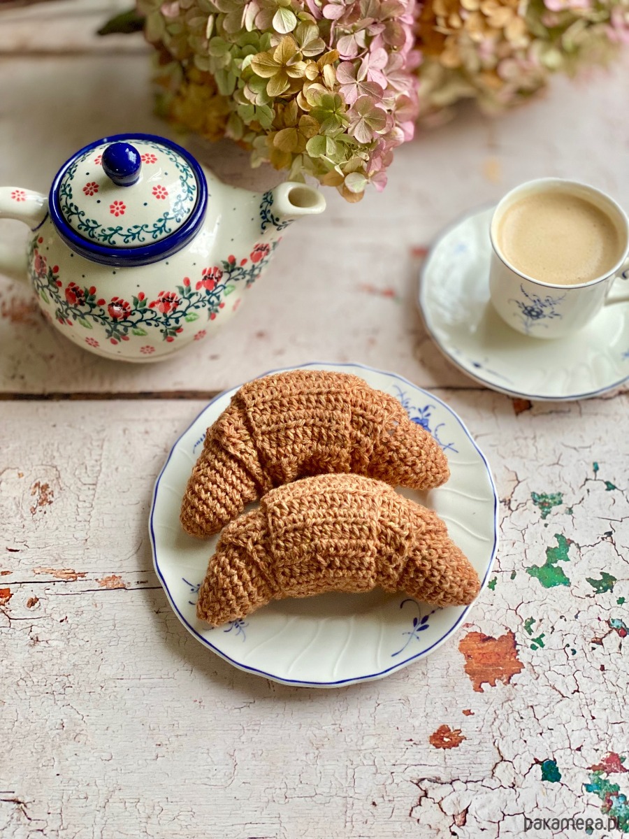 zabawki - inne Szydełkowy rogalik - Croissant 4