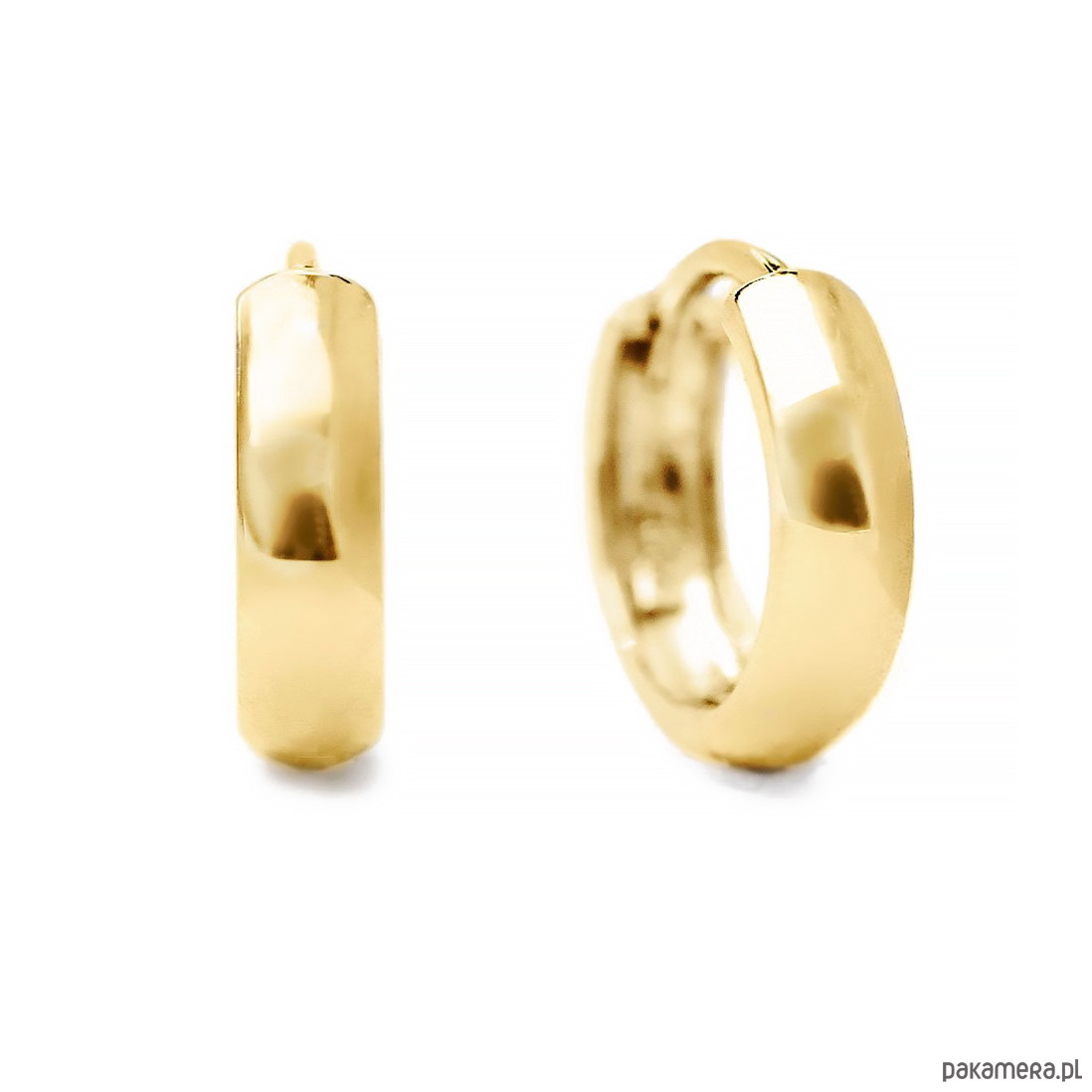 kolczyki pozłacane Kolczyki koła 13mm srebro 925 pozłacane 1