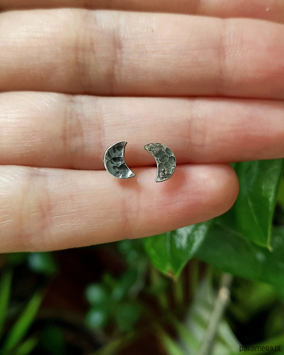 kolczyki srebrne Kolczyki srebrne MOON Sierpy srebro 925 1