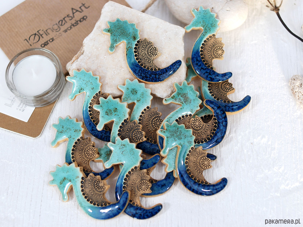 magnesy Ceramiczny konik morski -  magnes na lodówkę 3