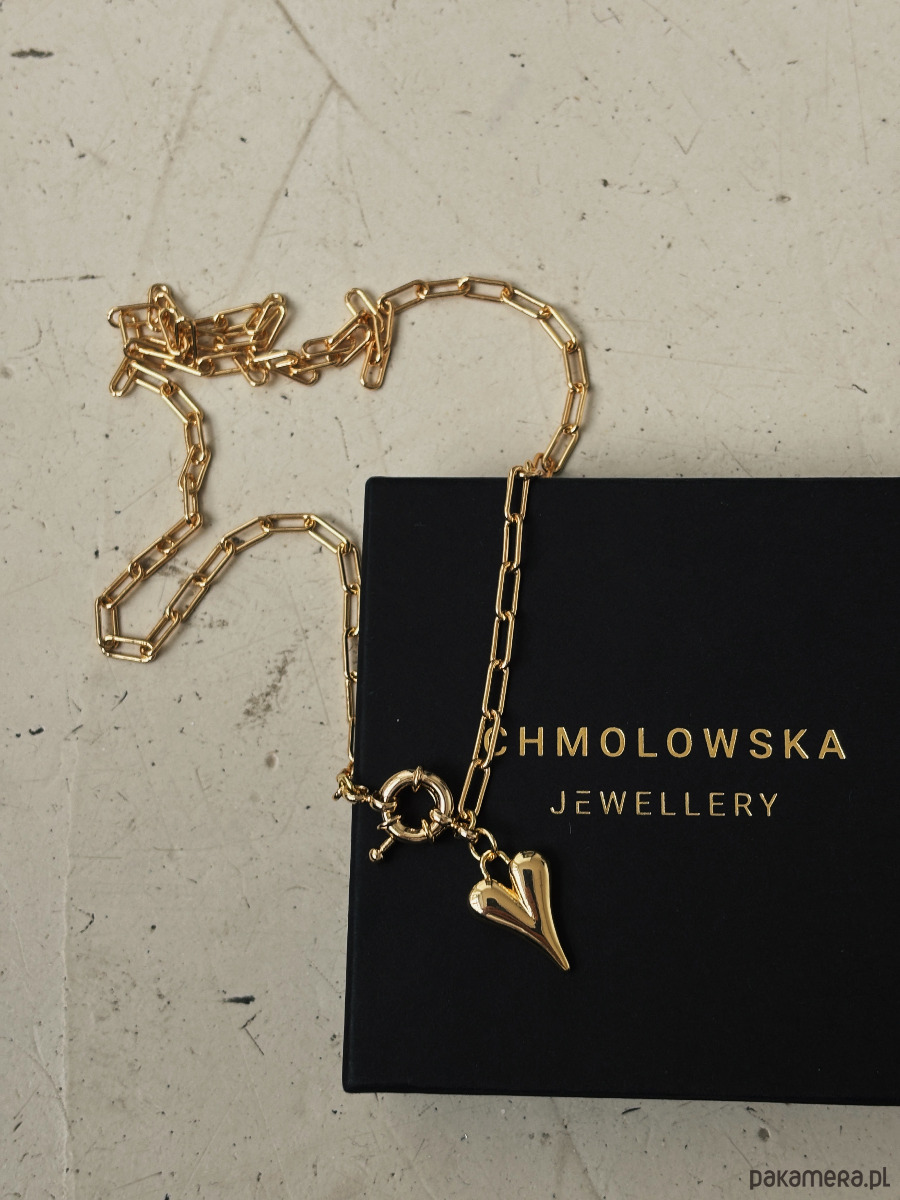 złote naszyjniki Naszyjnik łańcuszek Serduszko 1