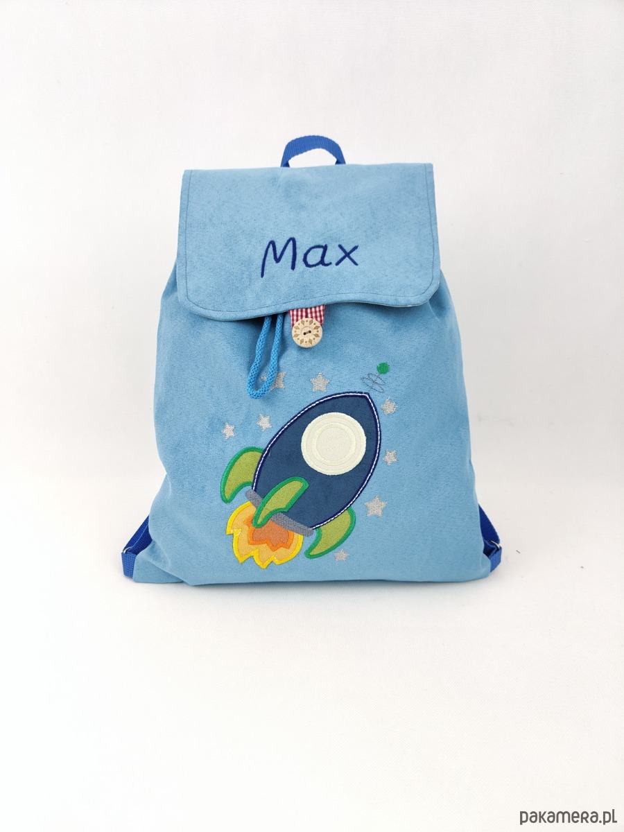 torebki, worki i plecaki dziecięce Personalizowany prezent dla chłopca - plecak z rakietą 5