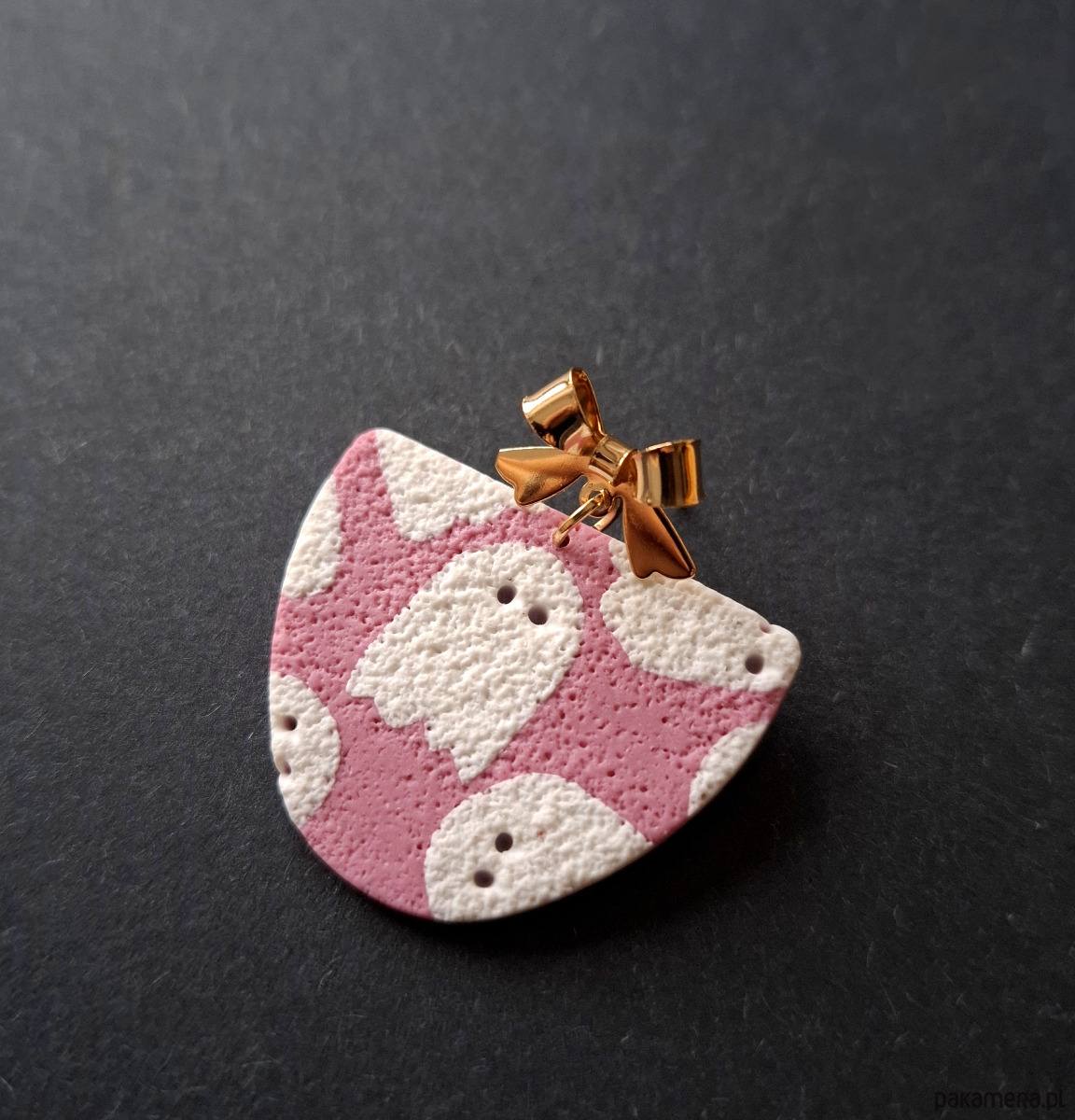 kolczyki z masy plastycznej Kolczyki sweet boo no2 1