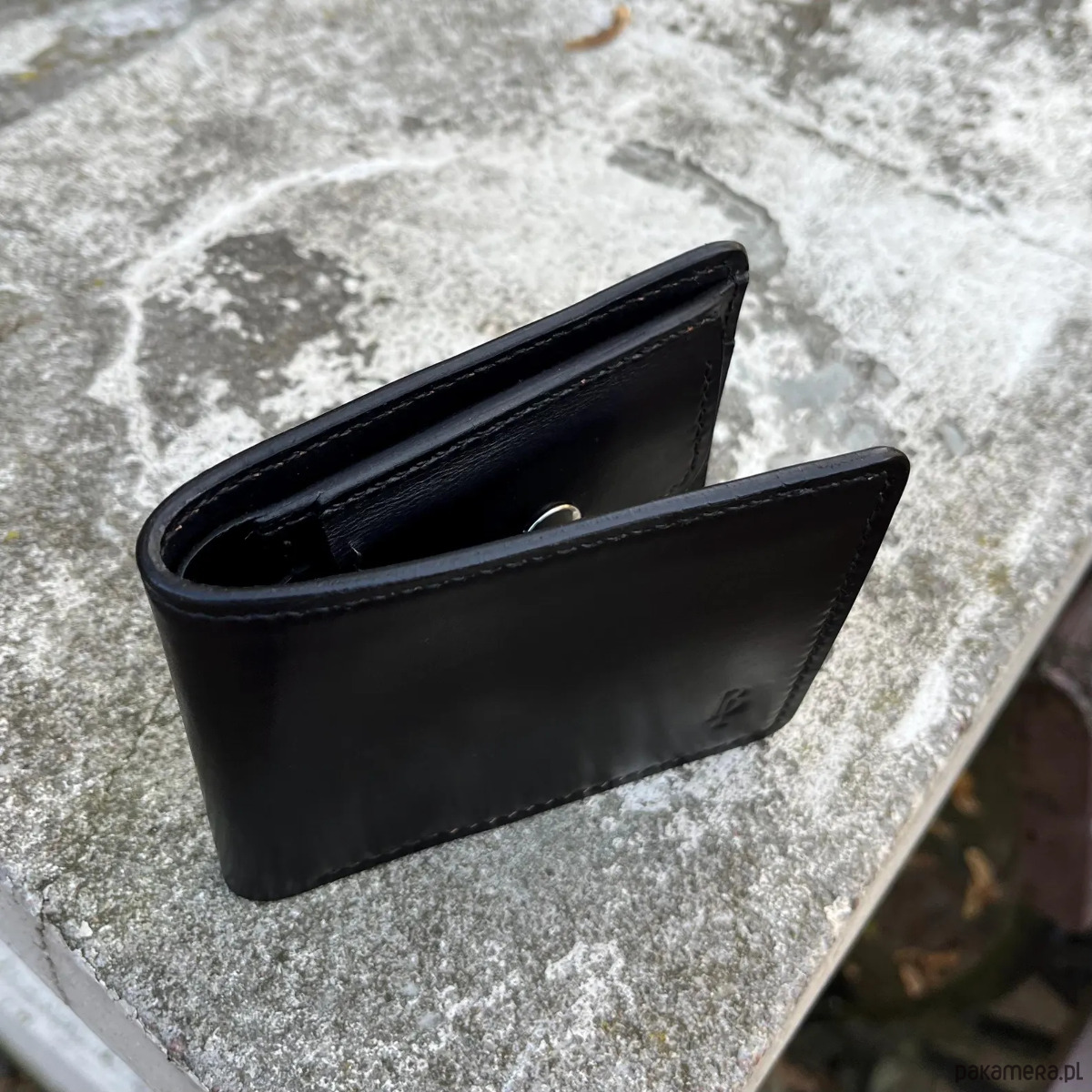 portfele męskie Portfel skórzany klasyczny na banknoty i bilon 7