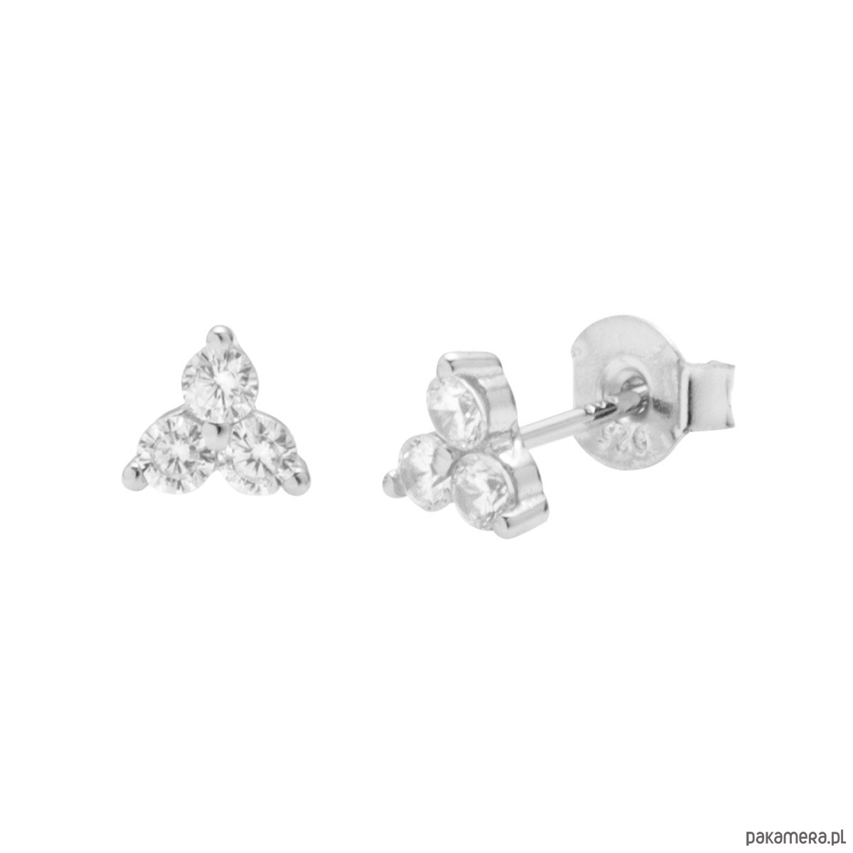 kolczyki srebrne Kolczyki z cyrkoniami srebro 925 2