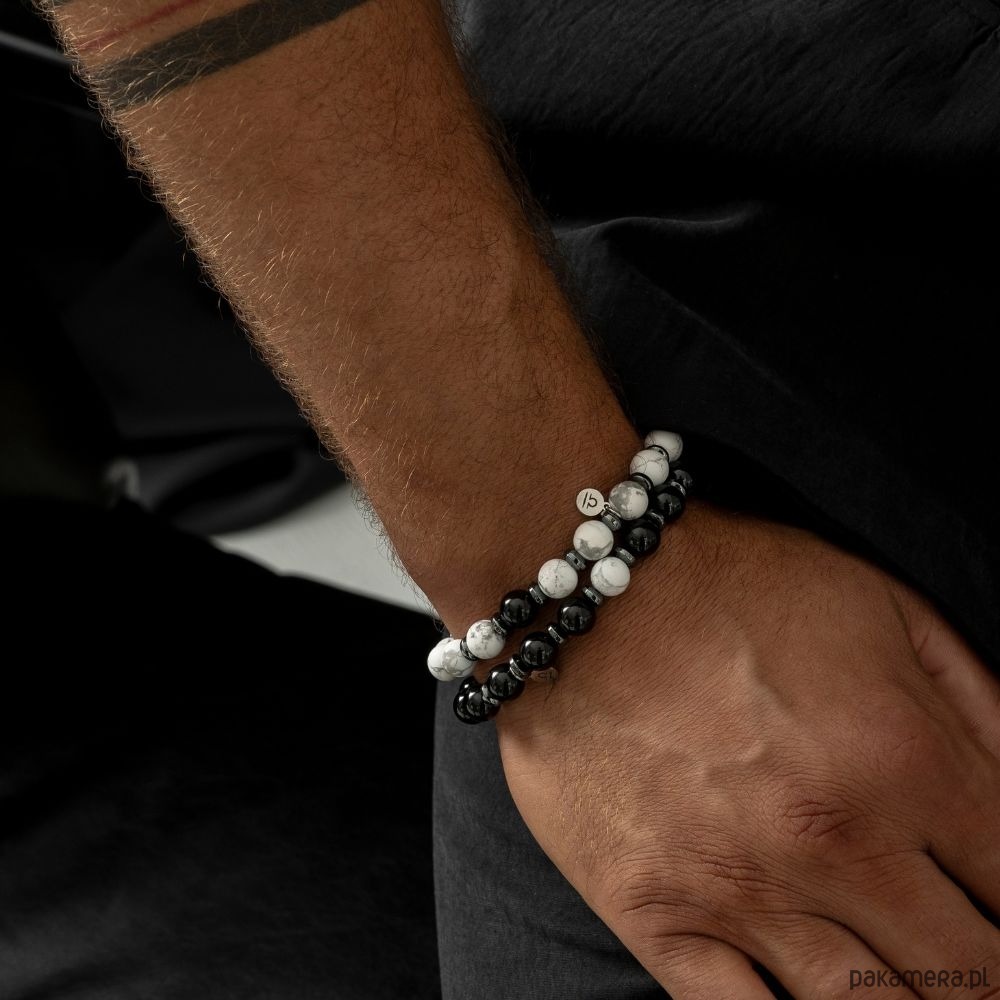 biżuteria męska Męska bransoletka zodiakalna - Waga - Odwaga i mądrość IV 1