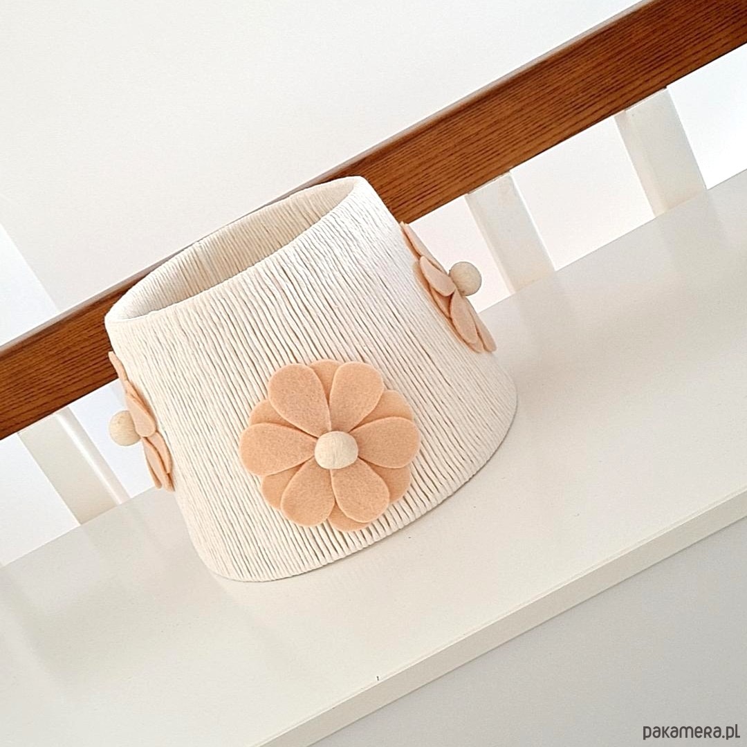 lampy do pokoju dziecka Klosz do lampki nocnej "Kwiaty nude" 3