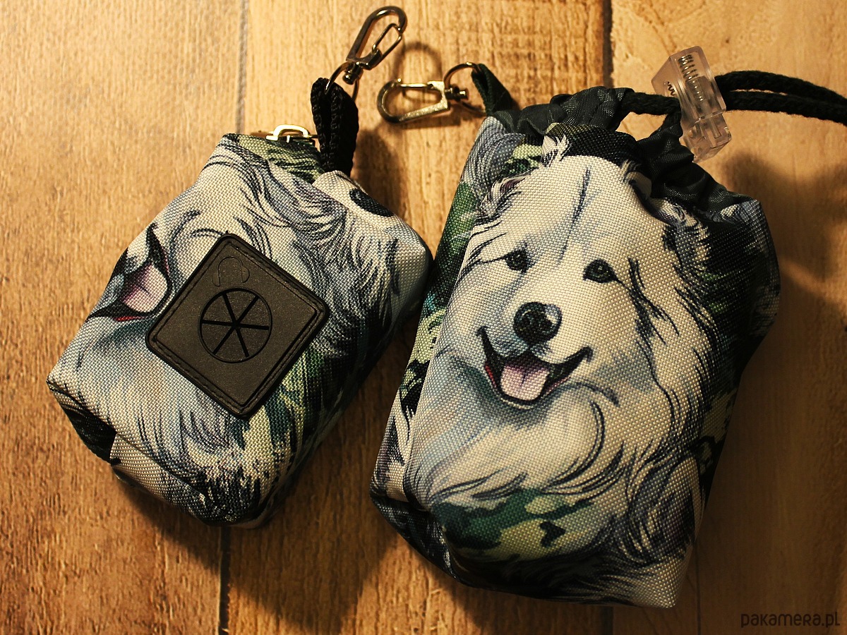 dla zwierząt różne Zestaw saszetka na smaczki i woreczki  # samojed 2