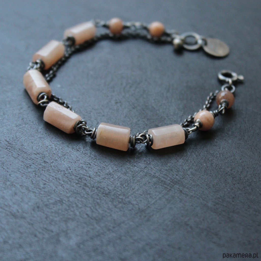 bransoletki z kamieni naturalnych Bransoletka nude z kamieniem słonecznym 1