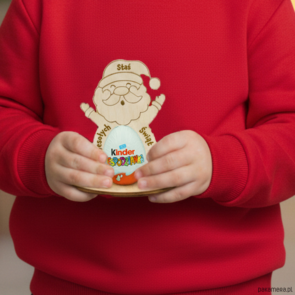 akcesoria dziecięce - różne Statuetka MIKOŁAJA z imieniem i miejscem na Kinder Jajko dla dzieci 2