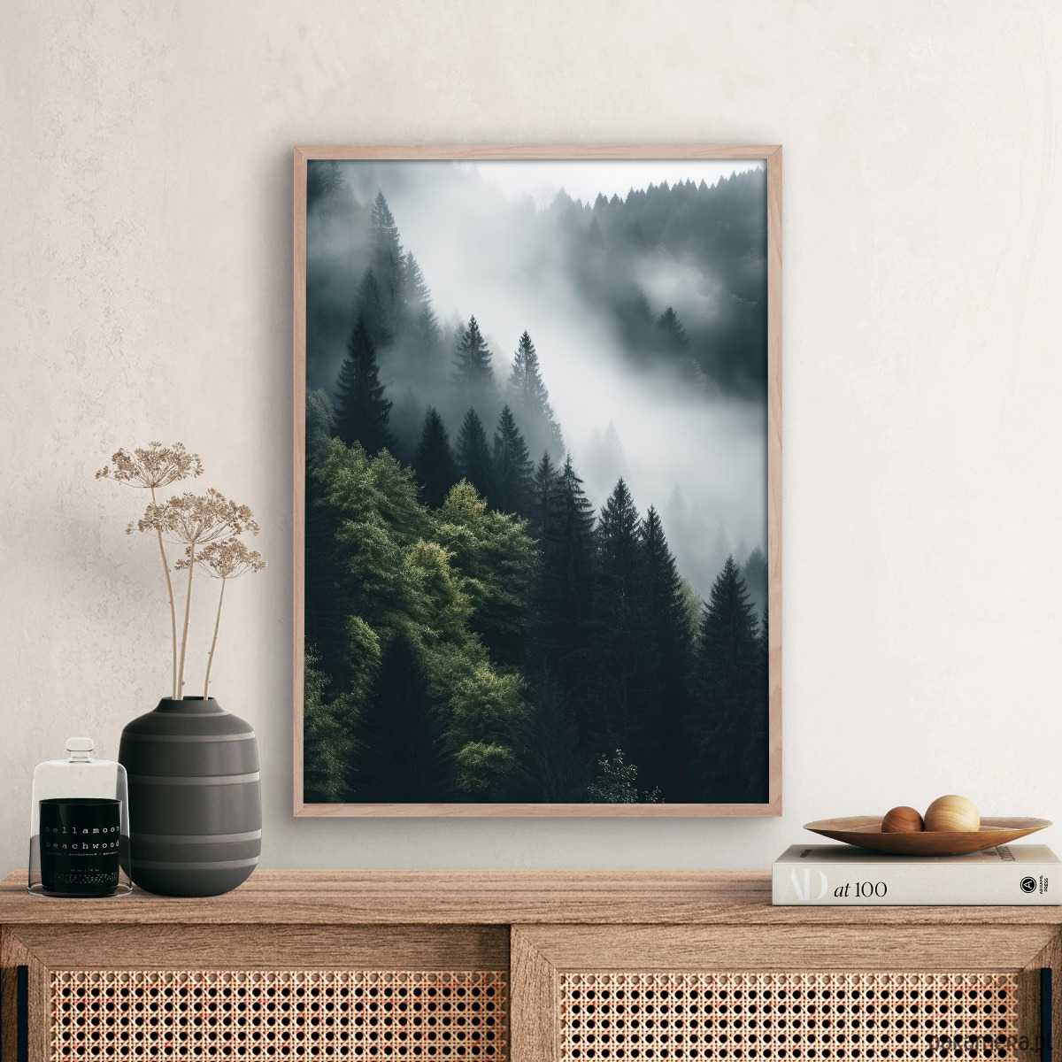 plakaty Plakat Tajemniczy las o świcie 3