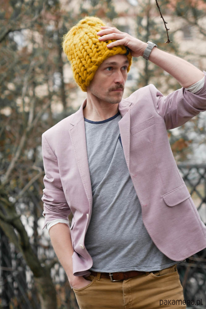 czapki damskie 100% wełna ciepła czapka Beanie w grubym splocie 2