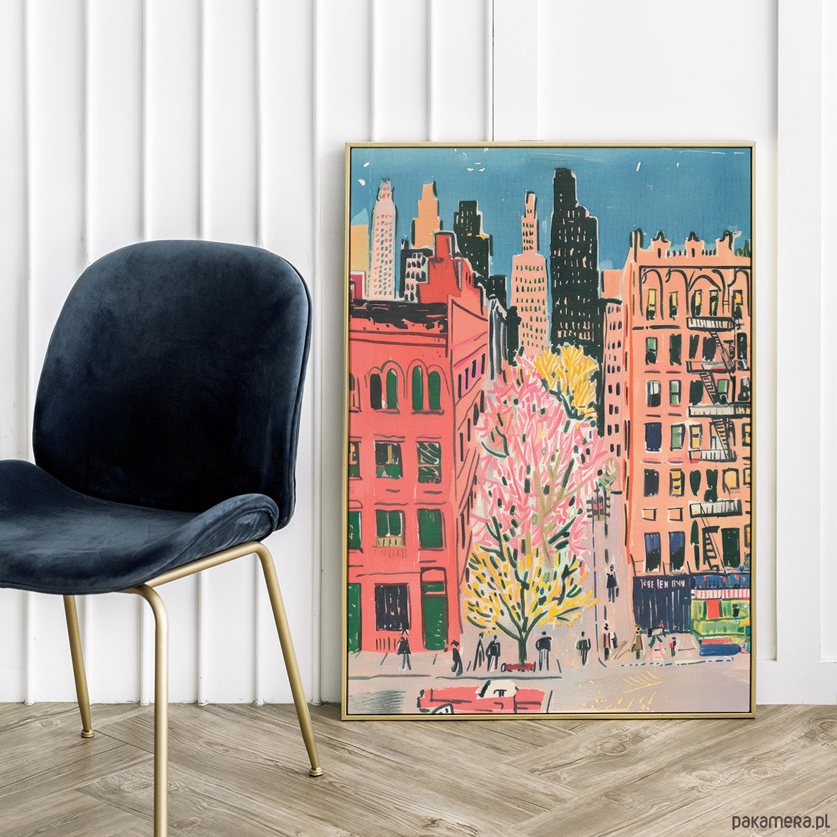 plakaty Ulice Nowego Jorku - plakat ilustracja grafika 2
