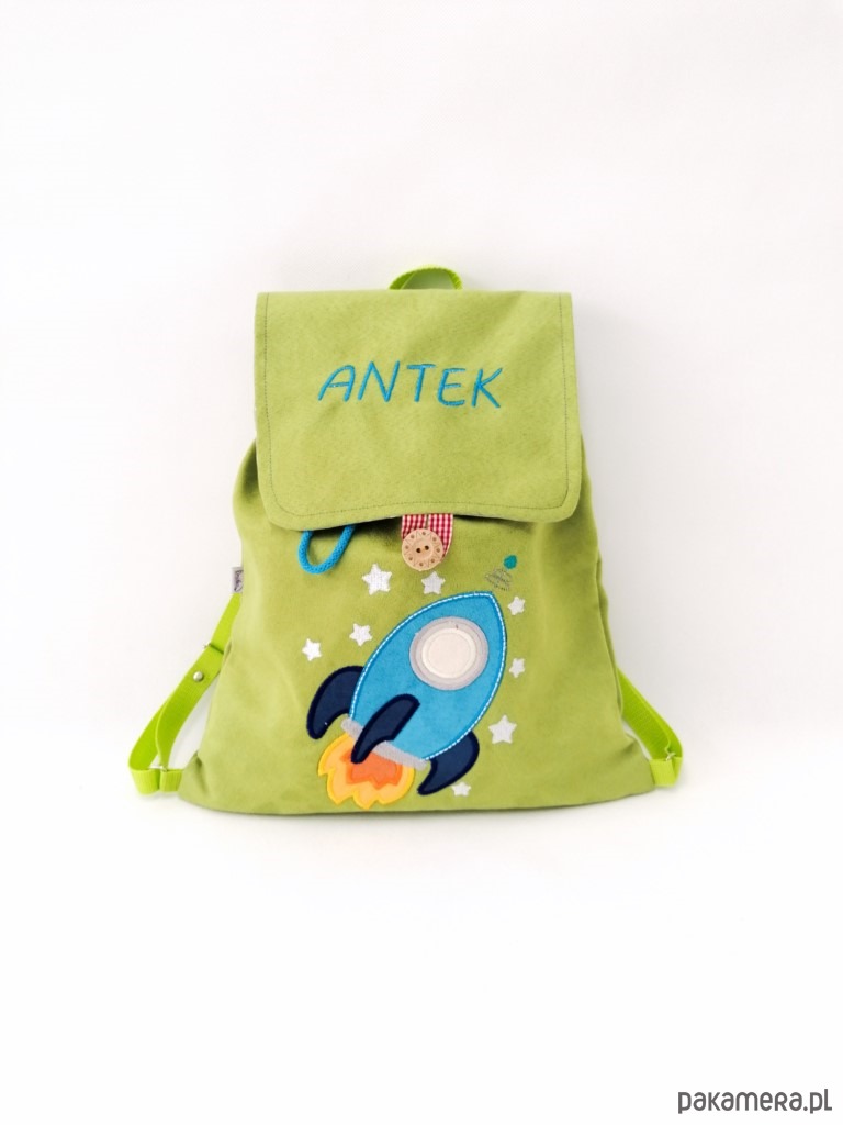 torebki, worki i plecaki dziecięce Personalizowany prezent dla chłopca - plecak z rakietą 4