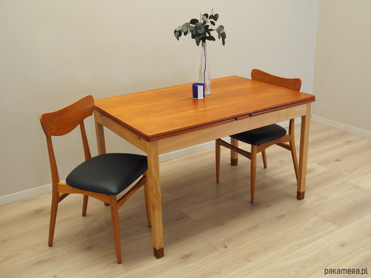 stoły Stół rozkładany, duński design, lata 70, produkcja: SKM 1