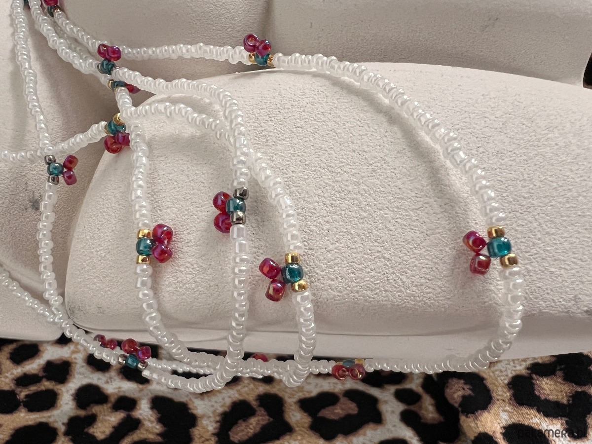 wisiory Handmade naszyjnik z wisienkami z koralików toho 1