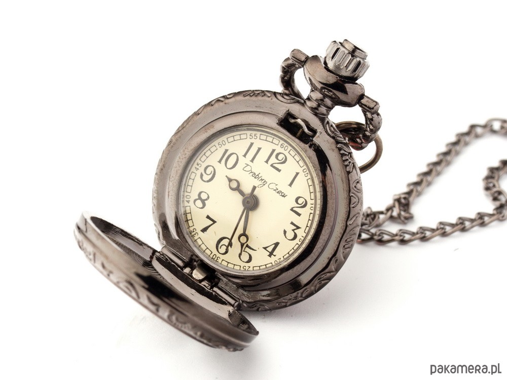 zegarki na łańcuszku Zegarek - Bratek (Black) 1