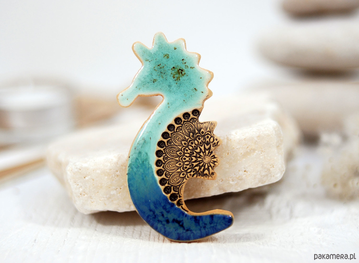 magnesy Ceramiczny konik morski -  magnes na lodówkę 4