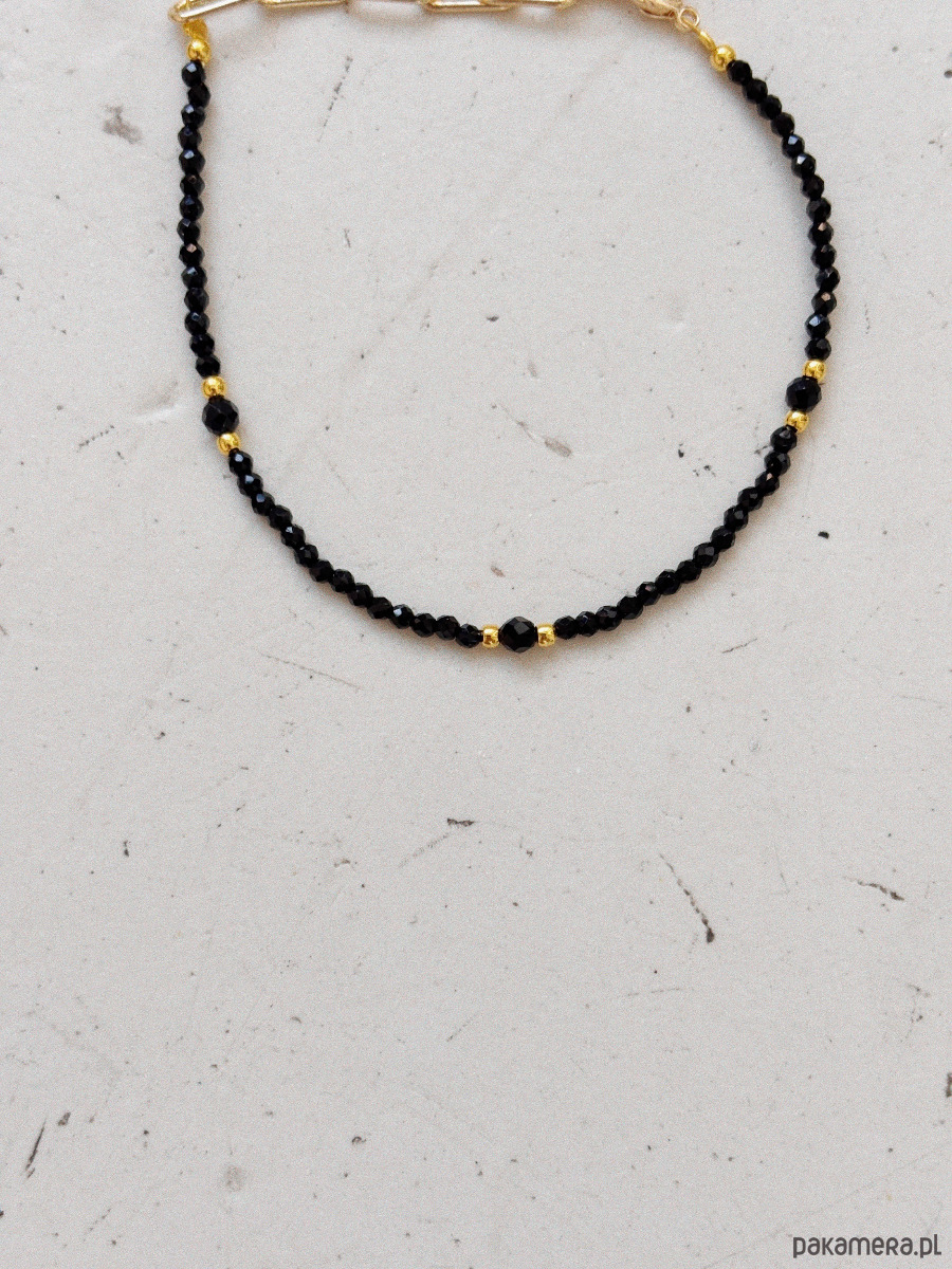 złote naszyjniki Naszyjnik Onyks 5