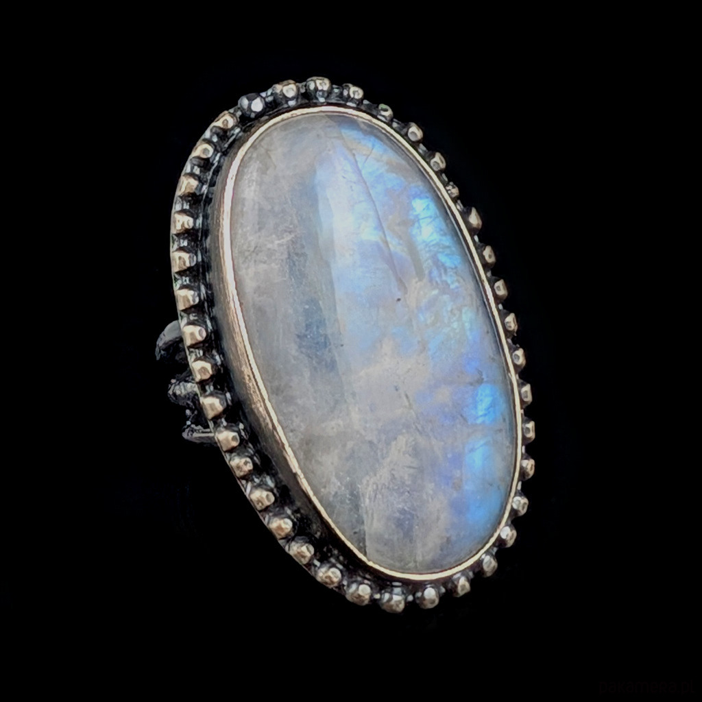 pierścionki srebrne Pierścionek retro księżycowy 2