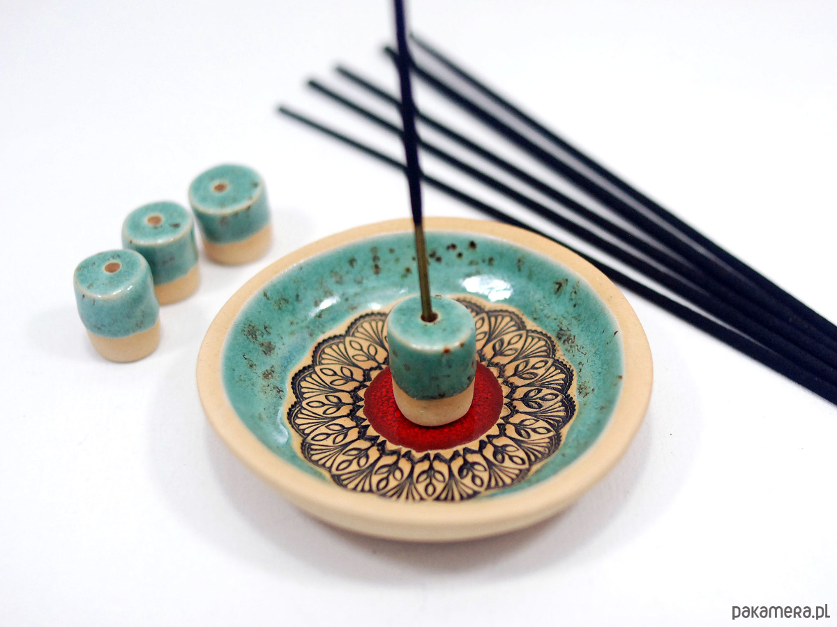 Podstawki pod kadzidełka Ceramiczna podstawka na kadzidło, świeczkę, biżuterię 4