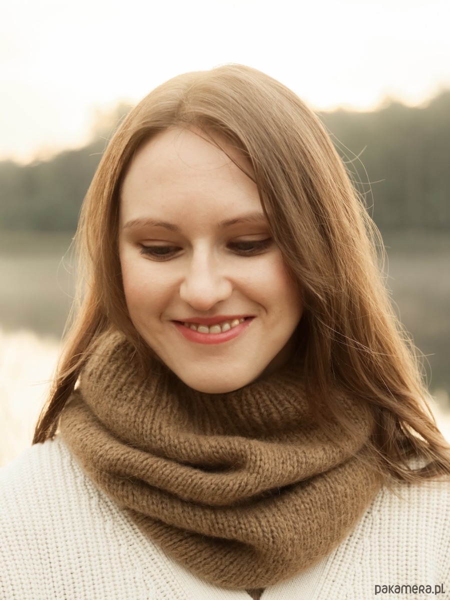 czapki damskie Camelowa czapka beretowa z wełny alpaki Parisian 9