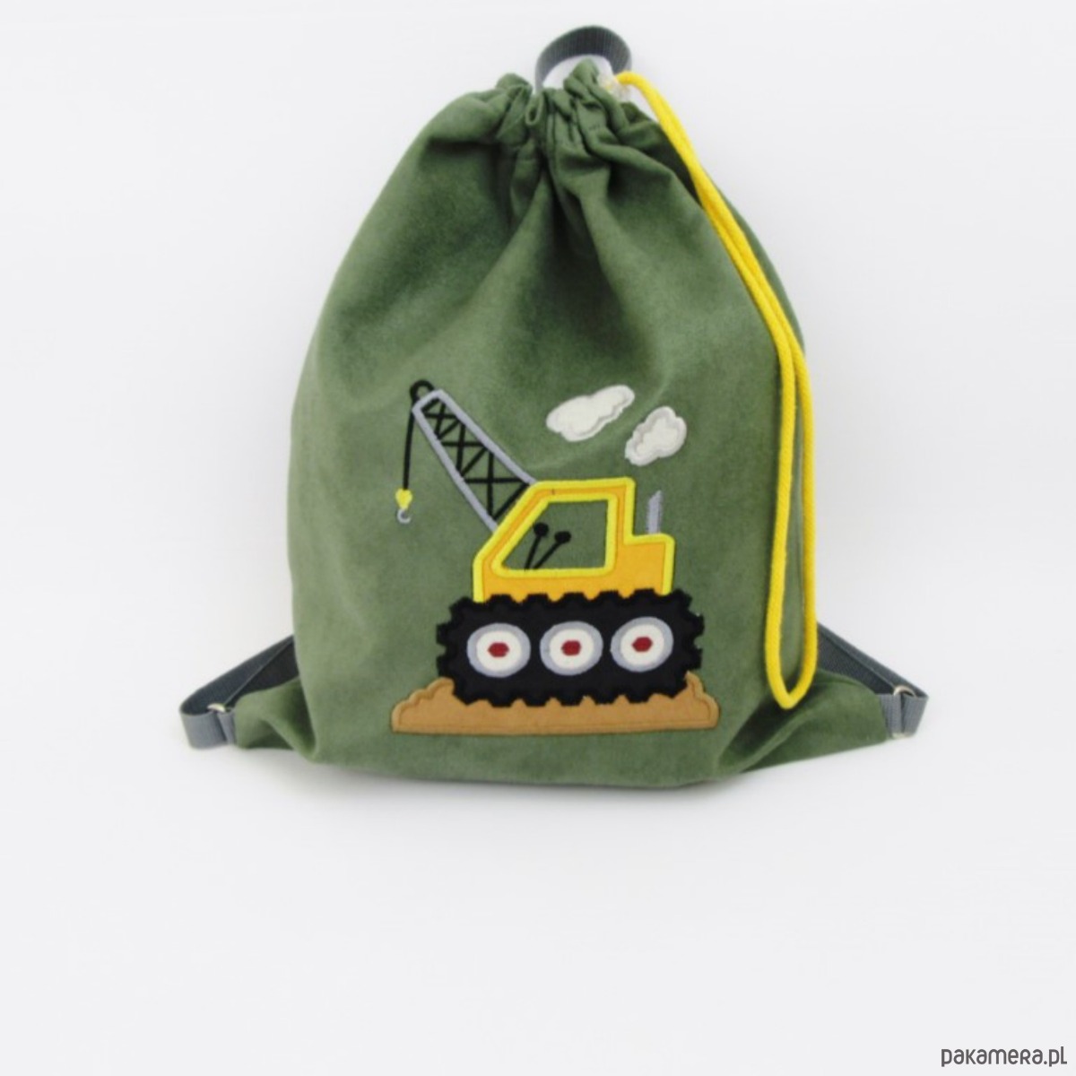 torebki, worki i plecaki dziecięce Personalizowany plecak przedszkolaka z dźwigiem 6