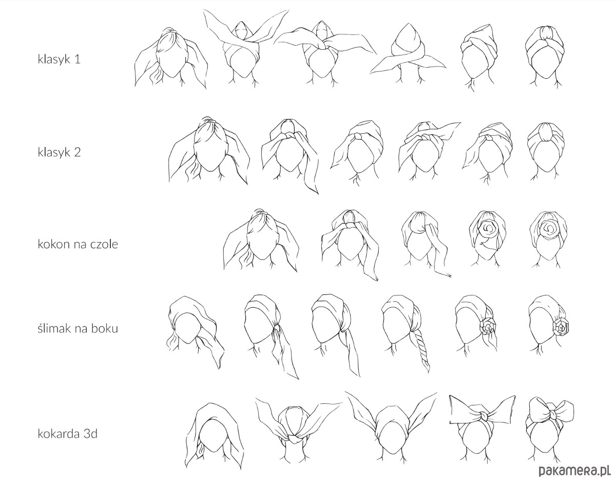 czapki damskie Chusta na turban Remy 2