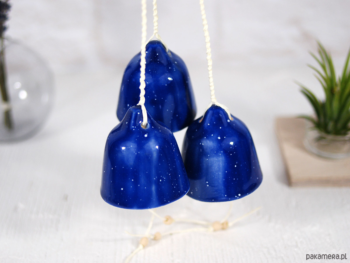 ozdoby choinkowe Ozdoby choinkowe ceramiczne dzwonki - niebo 5