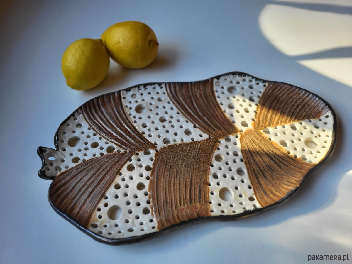 patery i talerze Ceramiczna patera liść 6